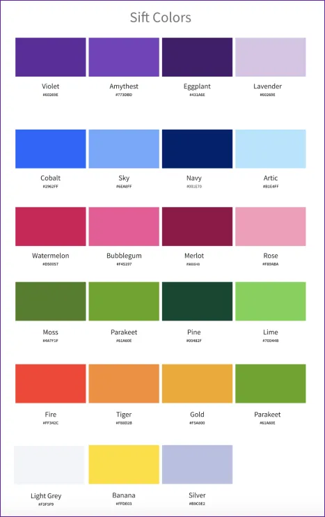 Design system colors 1