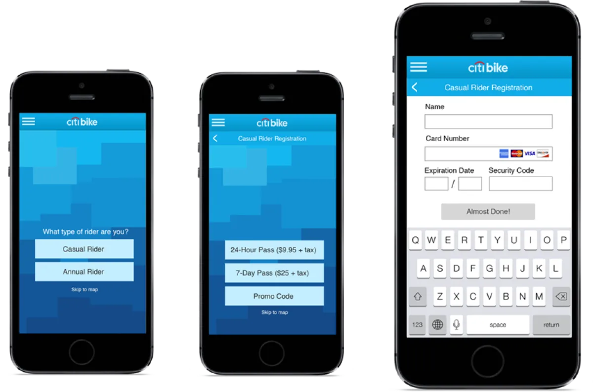 Mobile app pass purchase