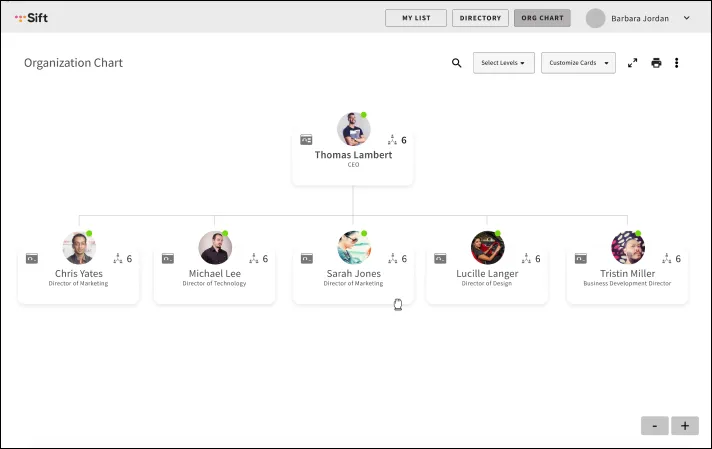 Org chart wireframe 1