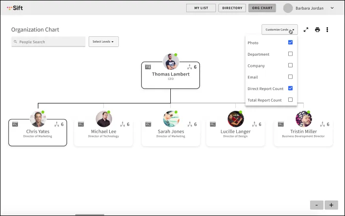 Org chart wireframe 2
