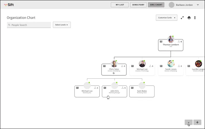 Org chart wireframe 4