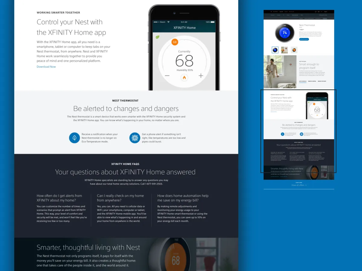 Xfinity product details page 2