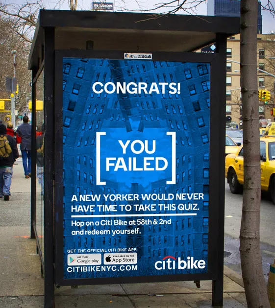 Interactive billboard result